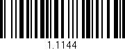 Código de barras (EAN, GTIN, SKU, ISBN): '1.1144'