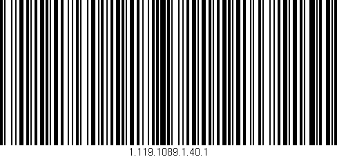 Código de barras (EAN, GTIN, SKU, ISBN): '1.119.1089.1.40.1'