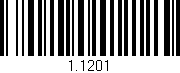 Código de barras (EAN, GTIN, SKU, ISBN): '1.1201'