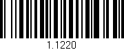 Código de barras (EAN, GTIN, SKU, ISBN): '1.1220'