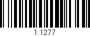 Código de barras (EAN, GTIN, SKU, ISBN): '1.1277'