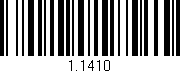 Código de barras (EAN, GTIN, SKU, ISBN): '1.1410'