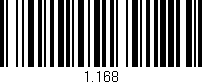 Código de barras (EAN, GTIN, SKU, ISBN): '1.168'
