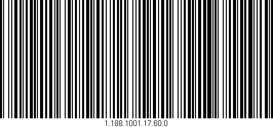 Código de barras (EAN, GTIN, SKU, ISBN): '1.188.1001.17.60.0'