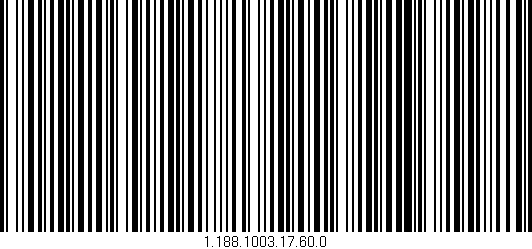 Código de barras (EAN, GTIN, SKU, ISBN): '1.188.1003.17.60.0'