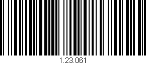 Código de barras (EAN, GTIN, SKU, ISBN): '1.23.061'