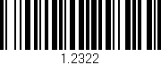 Código de barras (EAN, GTIN, SKU, ISBN): '1.2322'