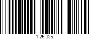 Código de barras (EAN, GTIN, SKU, ISBN): '1.25.035'