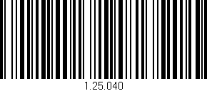 Código de barras (EAN, GTIN, SKU, ISBN): '1.25.040'