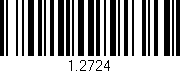 Código de barras (EAN, GTIN, SKU, ISBN): '1.2724'