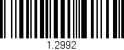 Código de barras (EAN, GTIN, SKU, ISBN): '1.2992'