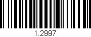 Código de barras (EAN, GTIN, SKU, ISBN): '1.2997'