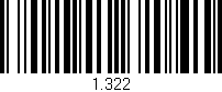 Código de barras (EAN, GTIN, SKU, ISBN): '1.322'