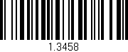Código de barras (EAN, GTIN, SKU, ISBN): '1.3458'