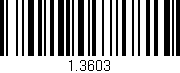 Código de barras (EAN, GTIN, SKU, ISBN): '1.3603'