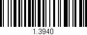 Código de barras (EAN, GTIN, SKU, ISBN): '1.3940'