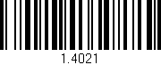 Código de barras (EAN, GTIN, SKU, ISBN): '1.4021'