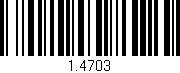 Código de barras (EAN, GTIN, SKU, ISBN): '1.4703'