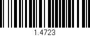 Código de barras (EAN, GTIN, SKU, ISBN): '1.4723'