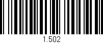Código de barras (EAN, GTIN, SKU, ISBN): '1.502'