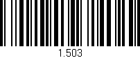 Código de barras (EAN, GTIN, SKU, ISBN): '1.503'