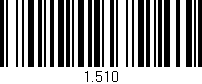 Código de barras (EAN, GTIN, SKU, ISBN): '1.510'
