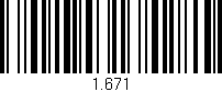 Código de barras (EAN, GTIN, SKU, ISBN): '1.671'