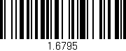 Código de barras (EAN, GTIN, SKU, ISBN): '1.6795'