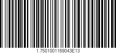 Código de barras (EAN, GTIN, SKU, ISBN): '1.7501001169043E13'