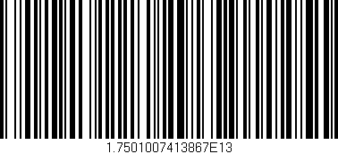 Código de barras (EAN, GTIN, SKU, ISBN): '1.7501007413867E13'