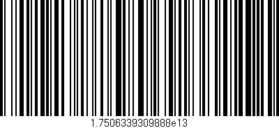 Código de barras (EAN, GTIN, SKU, ISBN): '1.7506339309888e13'