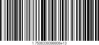 Código de barras (EAN, GTIN, SKU, ISBN): '1.7506339398806e13'