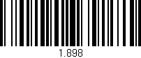 Código de barras (EAN, GTIN, SKU, ISBN): '1.898'