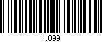 Código de barras (EAN, GTIN, SKU, ISBN): '1.899'