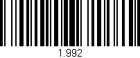 Código de barras (EAN, GTIN, SKU, ISBN): '1.992'