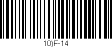 Código de barras (EAN, GTIN, SKU, ISBN): '10)F-14'