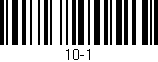 Código de barras (EAN, GTIN, SKU, ISBN): '10-1'