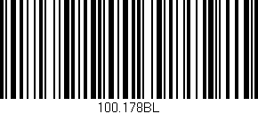 Código de barras (EAN, GTIN, SKU, ISBN): '100.178BL'