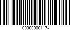 Código de barras (EAN, GTIN, SKU, ISBN): '1000000001174'