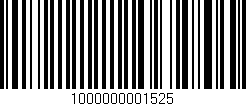 Código de barras (EAN, GTIN, SKU, ISBN): '1000000001525'