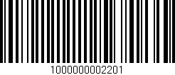 Código de barras (EAN, GTIN, SKU, ISBN): '1000000002201'