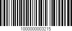 Código de barras (EAN, GTIN, SKU, ISBN): '1000000003215'