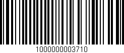 Código de barras (EAN, GTIN, SKU, ISBN): '1000000003710'