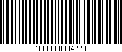 Código de barras (EAN, GTIN, SKU, ISBN): '1000000004229'