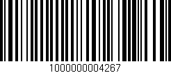 Código de barras (EAN, GTIN, SKU, ISBN): '1000000004267'
