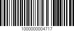 Código de barras (EAN, GTIN, SKU, ISBN): '1000000004717'