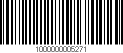 Código de barras (EAN, GTIN, SKU, ISBN): '1000000005271'