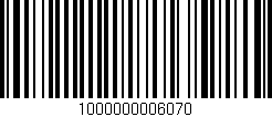 Código de barras (EAN, GTIN, SKU, ISBN): '1000000006070'