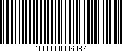 Código de barras (EAN, GTIN, SKU, ISBN): '1000000006087'
