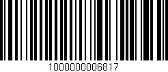 Código de barras (EAN, GTIN, SKU, ISBN): '1000000006817'